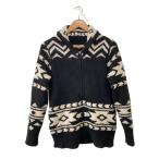 ショッピングロンハーマン BAREFOOT DREAMS◆ロンハーマン別注/ショールカラー/カーディガン/S/ポリエステル/BLK/総柄/C642