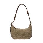 ショッピングzara ZARA◆ボアショルダーバッグ/ポリエステル/CRM