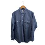 BIGMAC◆90s/シャンブレー/ワークシャツ/L/コットン/BLU/無地/543-8676C