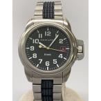 HAMILTON◆クォーツ腕時計/アナログ/ステンレス/BLK/SLV/SS/6309