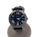 TIFFANY&amp;Co.◆腕時計/アナログ/レザー/BLK/T10021488