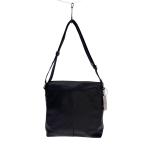 COACH◆チャールズ・スモール・メッセンジャー/レザー/BLK/f72362