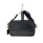 COACH◆ショルダーバッグ/レザー/BLK/F75818/ホースアンドキャリッジ/斜め掛け