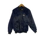 adidas◆スカジャン/L/ポリエステル/NVY/931001/サテン