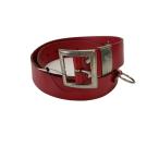 EVISU◆ベルト/レザー/RED/メンズ