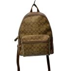 COACH◆リュック/--/ベージュ/総柄