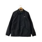 ショッピングstussy STUSSY◆SS-link Coaches Jacket/M/ナイロン/ブラック/汚れ有