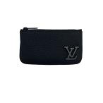 ショッピングポシェット LOUIS VUITTON◆ポシェット・クレ_LVアエログラム/レザー/BLK/メンズ//