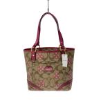 ショッピングcoach COACH◆トートバッグ_シグネチャー_花柄/レザー/PNK/花柄