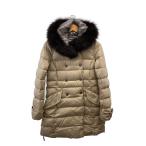 DUVETICA◆ロングダウンジャケット/40/ナイロン/BEG/無地/D.2580.00/1035.R-FGB