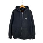 ショッピングstussy STUSSY◆パーカー/M/コットン/ブラック