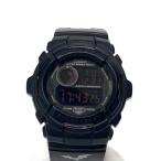 CASIO◆クォーツ腕時計/デジタル/ラバー/BLK/BLK