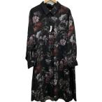 LAD MUSICIAN◆20AW/スカルフラワー/髑髏/ロング長袖シャツ/44/ポリエステル/RED/花柄/2220-124