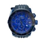 EDOX◆クォーツ腕時計/アナログ/ラバー/BLU/BLK/10221