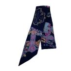 HERMES* шарф / шелк /NVY/ женский /brides de gala en fleurs//