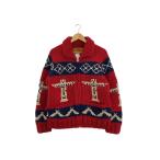 ショッピングカウチン CANADIANSWEATER◆カウチンニット/ジャケット/ウール/RED
