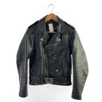 ショッピングschott Schott◆90s/サボテンタグ/復刻/USA製/ワンスター/ダブルライダースジャケット/34/BLK/618NS