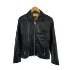 RETRO GRADE◆レザージャケット/ブルゾン/L/レザー/BLK//