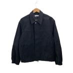 WYM◆FAUX SUEDE ZIP BLOUSON/レザージャケット・ブルゾン/M/BLK/WYjk1222