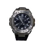 CASIO◆ソーラー腕時計・G-SHOCK/G-STEEL/ジースチール/デジアナ/SLV/BLK