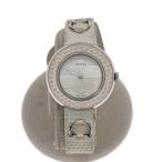 GUCCI◆腕時計/アナログ/フェイクレザー/WHT/WHT//
