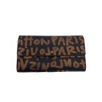 ショッピングLOUIS LOUIS VUITTON◆ポシェット・ポルト・モネ・クレディ_モノグラム・グラフィティ/PVC/BRW/メンズ