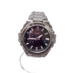 CASIO◆ソーラー腕時計_G-SHOCK/デジアナ/ステンレス/BLK/SLV