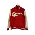 Supreme◆スタジャン/M/ポリエステル/RED/無地