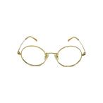 白山眼鏡店◆メガネ/オーバル/チタン/GLD/メンズ//