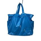 ショッピングエナメルバッグ ear PAPILLONNER◆ショルダーバッグ/エナメル/BLU/無地