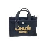 ショッピングcoach COACH◆カーゴ・トート/キャンバス/BLK//