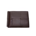 BOTTEGA VENETA◆2つ折り財布/レザー/BRW/メンズ