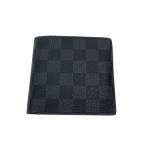 ショッピングダミエ LOUIS VUITTON◆1)ポルト・フォイユ・マルコNM_ダミエ・グラフィット/PVC/BLK/メンズ