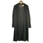 Chaos◆ロングカーディガン(厚手)/FREE/ウール/カシミヤ混/BLK/無地/CH206103ER-00