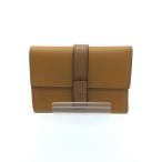 ショッピングLOEWE LOEWE◆2つ折り財布/レザー/CML/無地/レディース