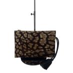 LOEWE◆LOEWE ロエベ レオパード/スクエア/クラッチバッグ/ハラコ//