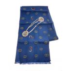 GUCCI* Италия производства шарф / шелк /NVY/ общий рисунок //