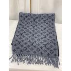 LOUIS VUITTON◆エシャルプ・モノグラムグラディエント_モノグラム_BLK/カシミア/BLK/マフラー/ストール