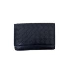 BOTTEGA VENETA* футляр для карточек / кожа /BLK/ одноцветный / женский 