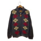 ショッピングカウチン CANADIANSWEATER◆ニット・セーター(厚手)/カウチンセーター/ウール/グレー/無地