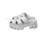 PRADA◆モノリス/ラバー/ミュール/サンダル/37/ホワイト