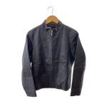 GAP◆OLD GAP/90s/レザージャケット・ブルゾン/S/牛革/ブラック/無地