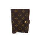 LOUIS VUITTON* Agenda PM_ монограмма * парусина / кожа /BRW/ общий рисунок / мужской 