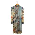 ショッピングVivienne VIVIENNE TAM◆長袖ワンピース/42/ナイロン/マルチカラー/総柄/10276040/パワーネット/山水画//