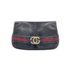 GUCCI◆バッグ/レザー/BLK/無地/old gucci