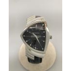 HAMILTON◆クォーツ腕時計/アナログ/レザー/BLK/BLK/h244112