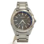 SEIKO◆ソーラー腕時計/スピリット/アナログ/ステンレス/BLK/SLV/7B52-0AK0