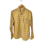 ショッピングINDIVIDUALIZED individualized shirts◆長袖シャツ/15.5/コットン/YLW/チェック//