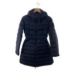 MONCLER◆FLAMMETTE/ロングダウンジャケット/O/ナイロン/NVY/無地/B20934993105//