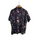 ショッピングschott Schott◆アロハシャツ/LL/コットン/BLK/総柄/3115061